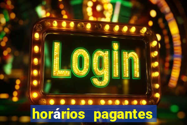 horários pagantes do fortune tiger