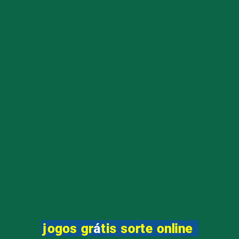 jogos grátis sorte online