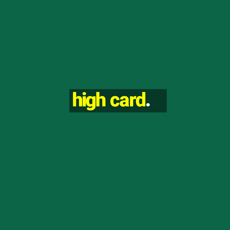 high card.