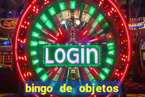 bingo de objetos para imprimir