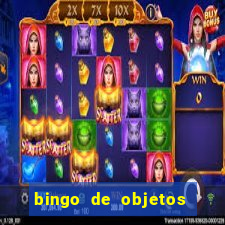 bingo de objetos para imprimir