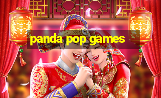 panda pop games