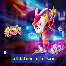 athletico pr x sao paulo palpite