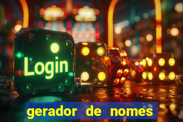 gerador de nomes para jogos