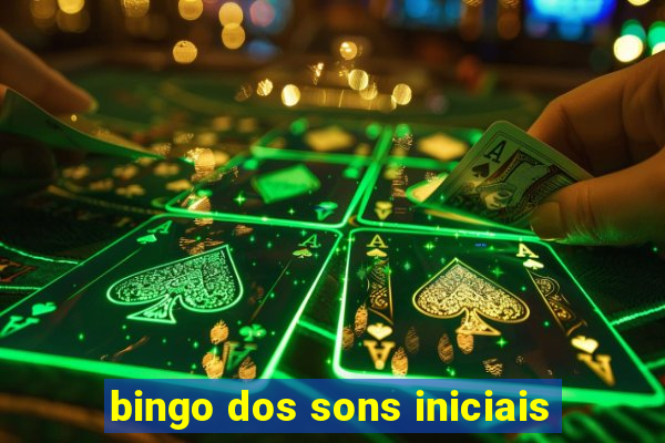 bingo dos sons iniciais