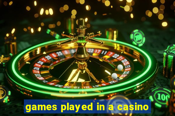 games played in a casino