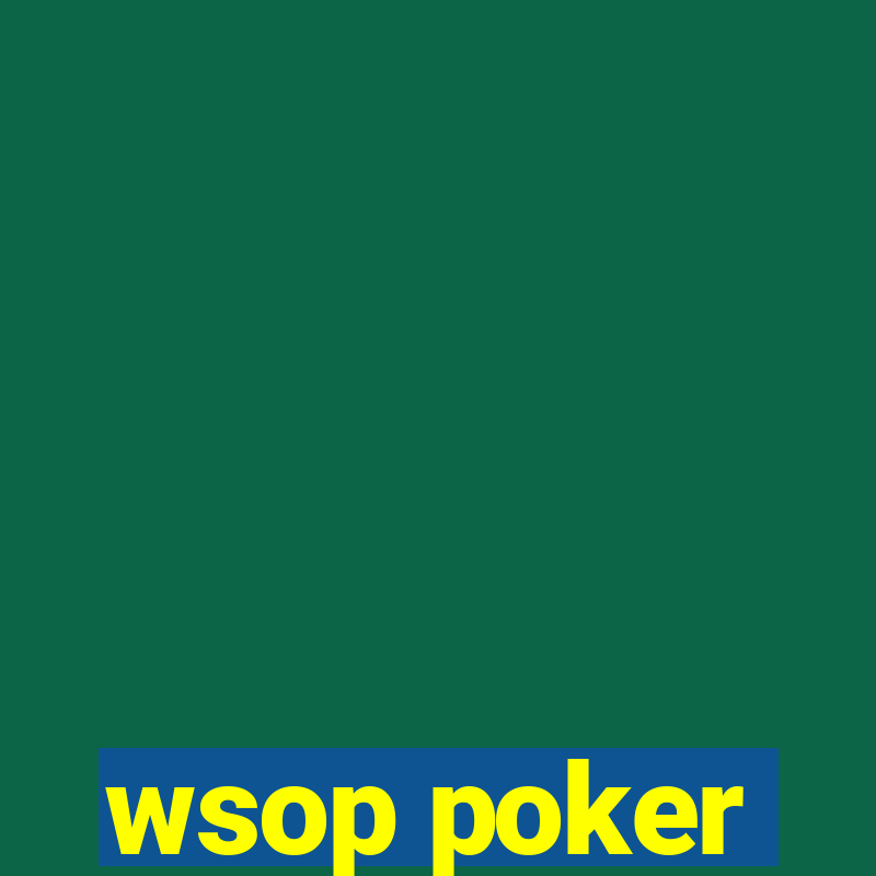 wsop poker