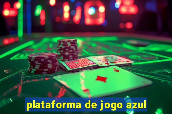 plataforma de jogo azul