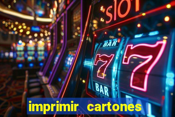 imprimir cartones de bingo