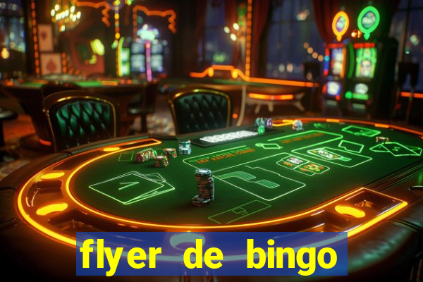 flyer de bingo para editar