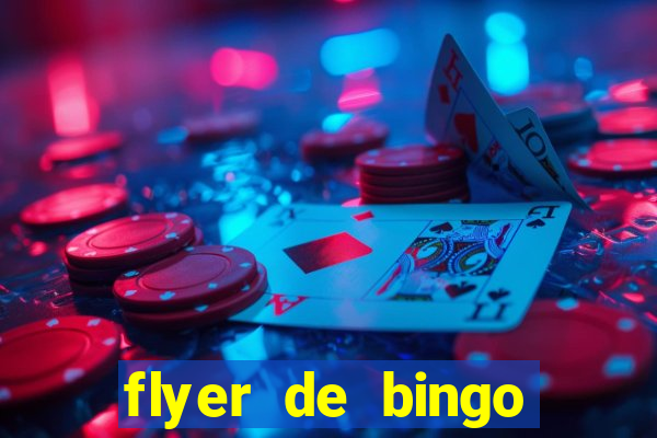 flyer de bingo para editar