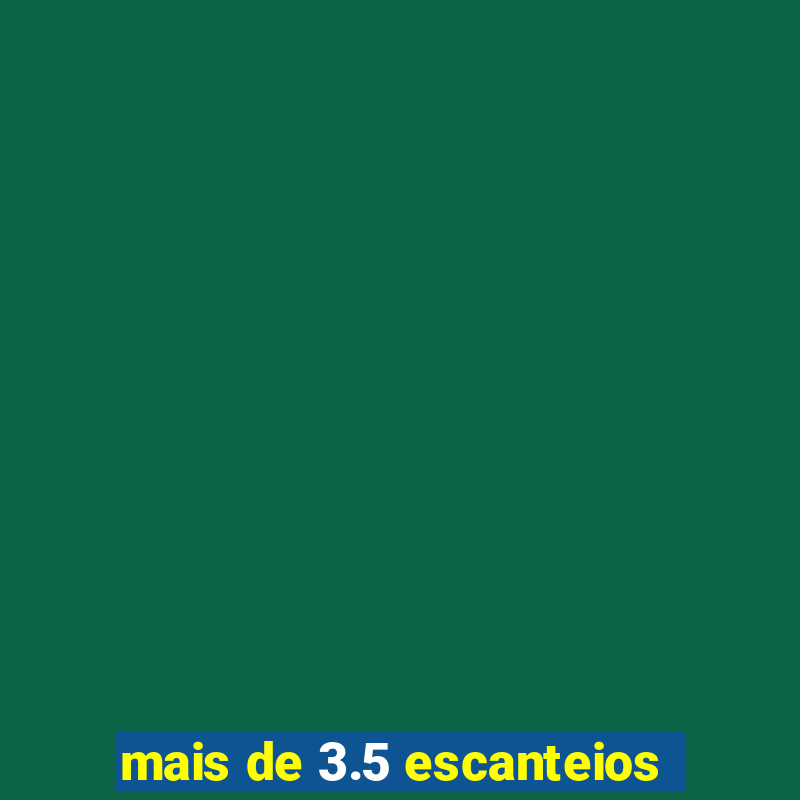 mais de 3.5 escanteios