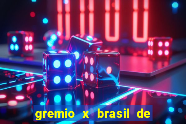 gremio x brasil de pelotas palpite