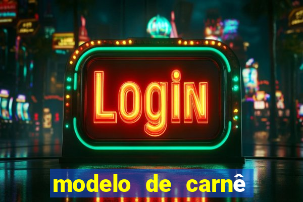 modelo de carnê de pagamento word