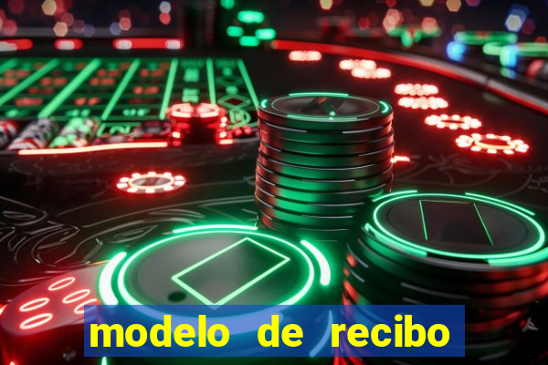 modelo de recibo de pagamento autonomo