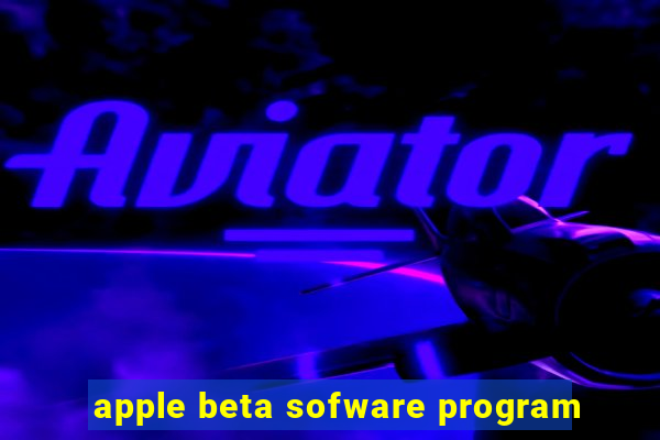 apple beta sofware program