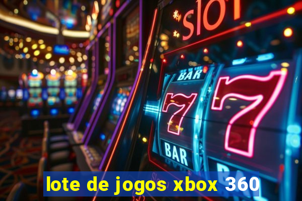 lote de jogos xbox 360