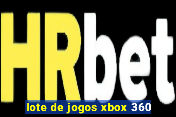 lote de jogos xbox 360