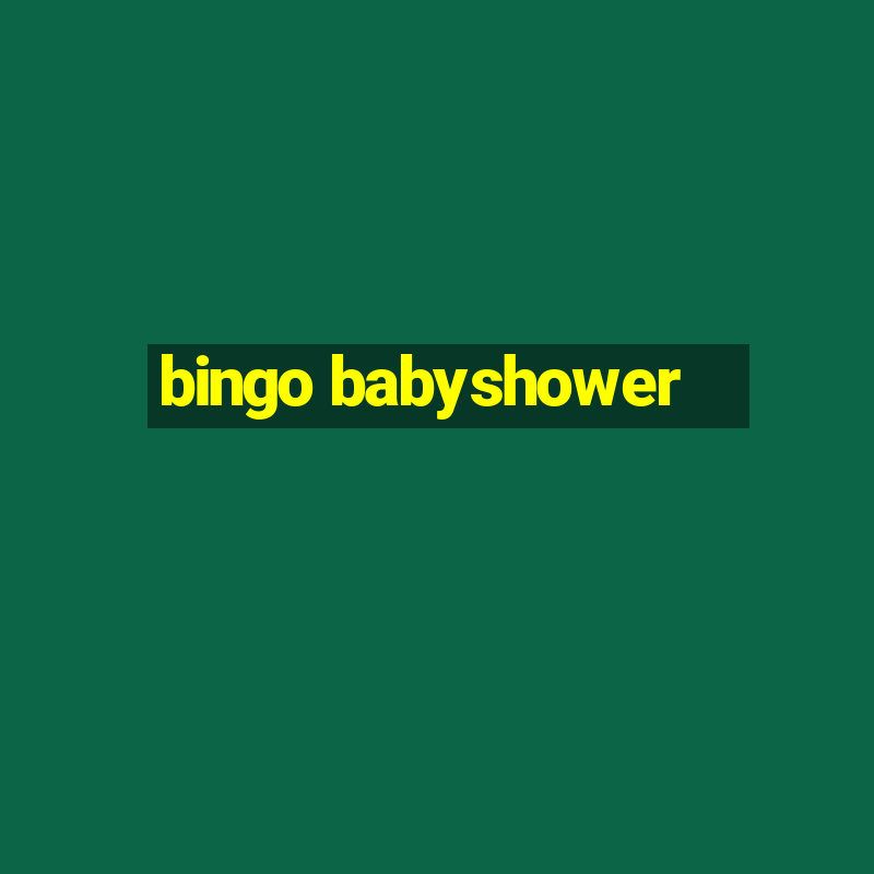 bingo babyshower