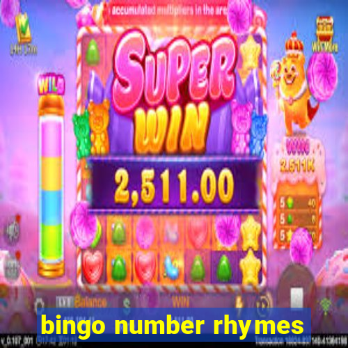 bingo number rhymes