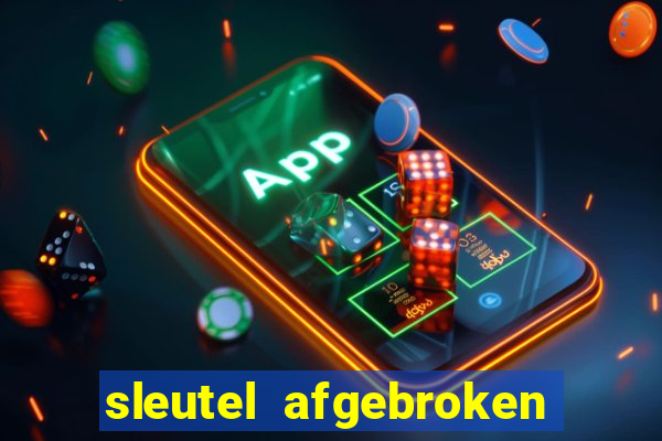 sleutel afgebroken in slot kast