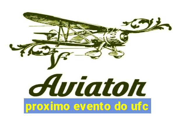 proximo evento do ufc