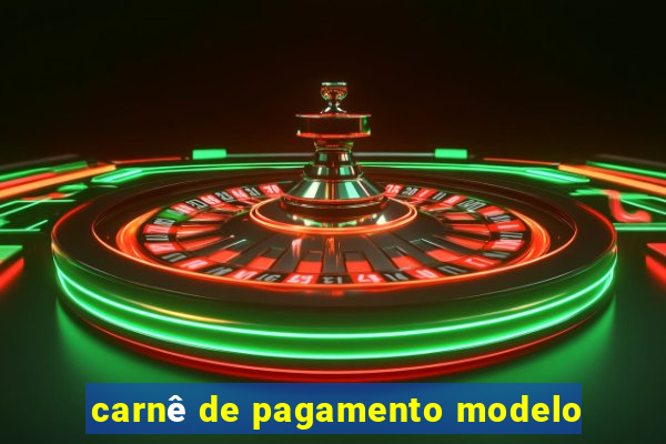 carnê de pagamento modelo