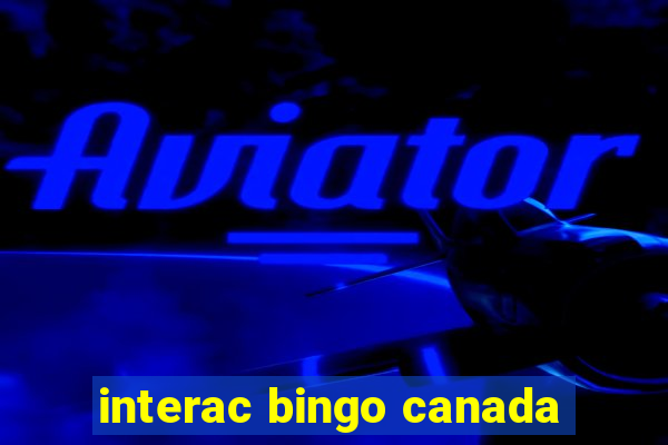 interac bingo canada