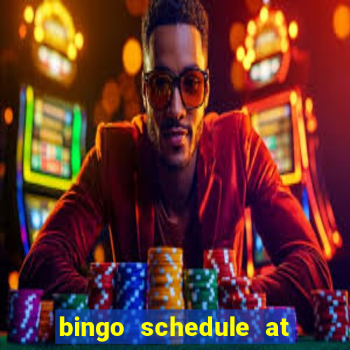 bingo schedule at mohegan sun