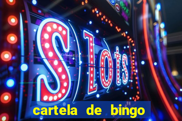 cartela de bingo de letras