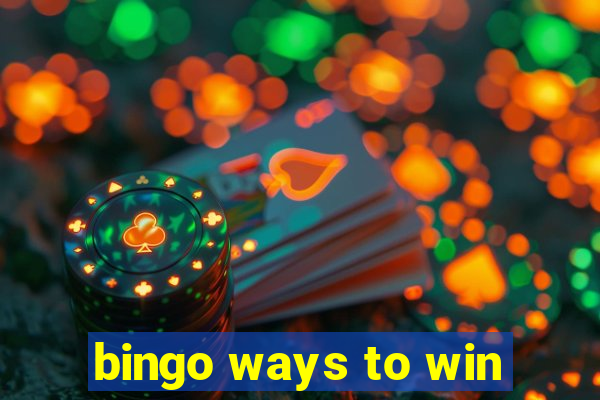 bingo ways to win