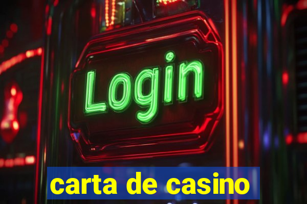 carta de casino