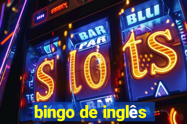 bingo de inglês