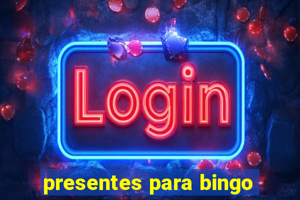 presentes para bingo