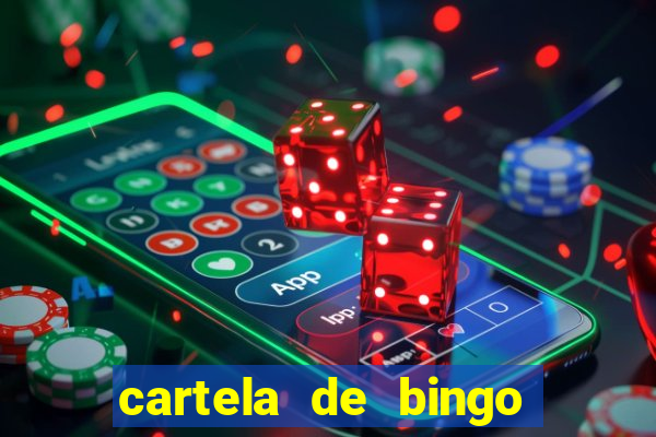 cartela de bingo até 30