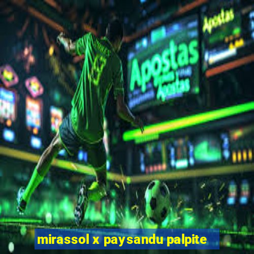 mirassol x paysandu palpite