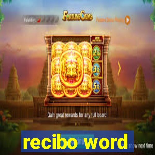 recibo word