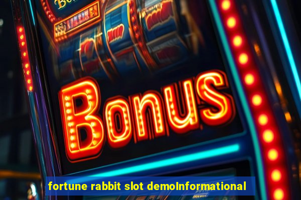 fortune rabbit slot demoInformational