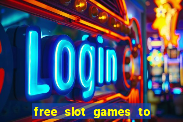 free slot games to play offline