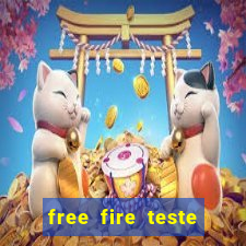 free fire teste grátis jogar agora