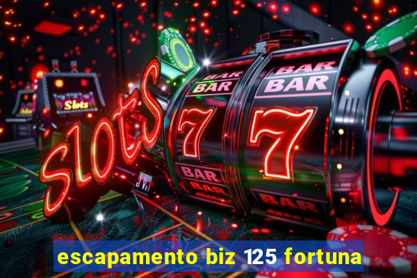 escapamento biz 125 fortuna