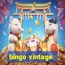 bingo vintage