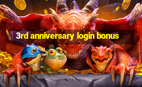 3rd anniversary login bonus