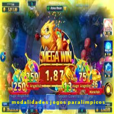 modalidades jogos paralimpicos