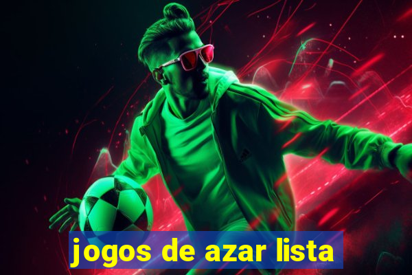 jogos de azar lista