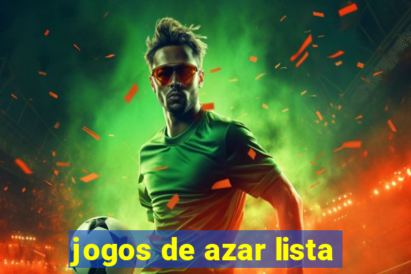 jogos de azar lista