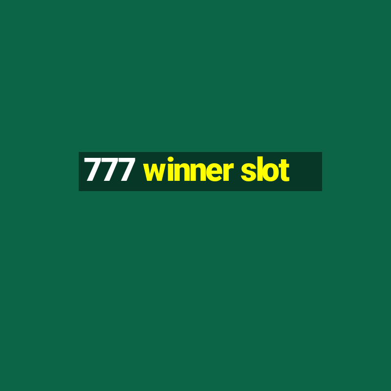 777 winner slot