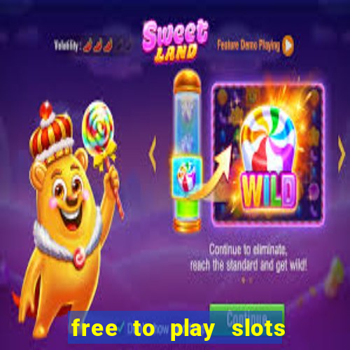 free to play slots online no download