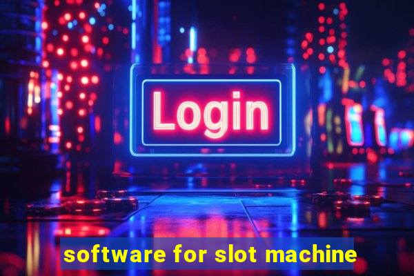 software for slot machine